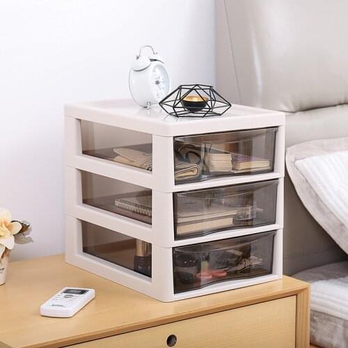 Plastic Cosmetic Drawer Container Makeup Organizer Box For Storage Make Up Jewelry Nail Holder Home Desktop Sundry Storage Case