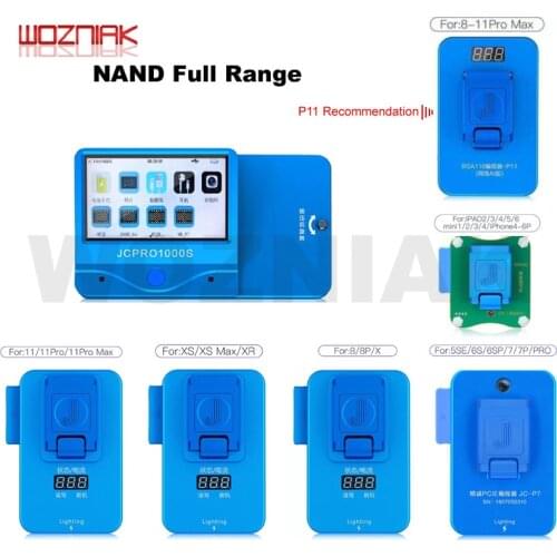 JC P7 P11 PR01000S programmer for iphone 4 5 6 7 8 PLUS X XS 11 PRO MAX NAND Reading Writing for IPAD 2 3 4 5 6 HDD Repair