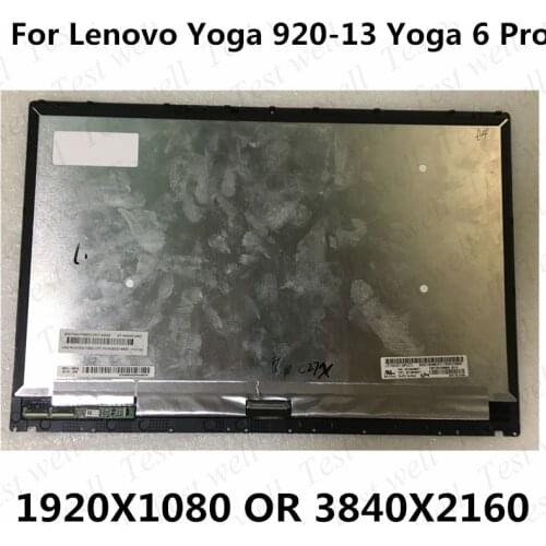 13.9" FHD UHD Laptop lcd touch screen digitizer replacement Assembly for Lenovo Yoga 920-13 920-13ikb 80Y8 80Y7 5D10P54227