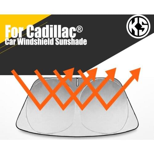 Car Heated Windshield Sunshade For Cadillac XTS XT5 XT6 SRX CT5 CT6 Window Windscreen Cover Auto Sun Visor Solar Protection