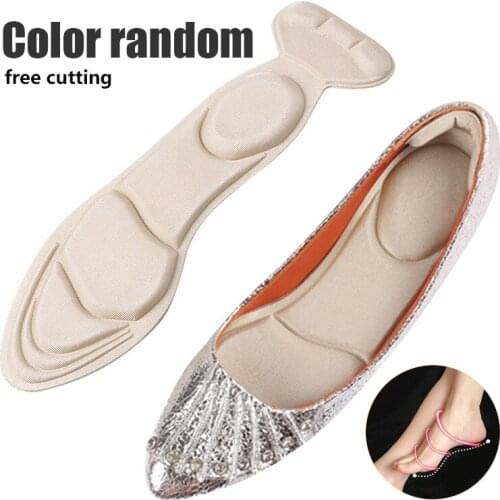 Shoe Sole Insoles For Shoes Soft Sponge Heel Inserts Heel Post Back Anti-slip For Women High Heel Pain Relief Shoe Inner Sole