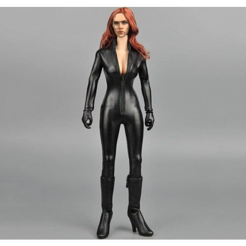 In Stock ZY15-2 1/6 Scale Sexy Female Figure Clothes Womens Leather Suit Costume Props Model for 12 inches Action Figure Body