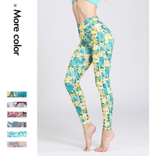 Women sport wear Power Flex Capris Yoga Pants Shapping waist Gym Pilates Fitness Workout Running Tights Skinny pencel Leggings