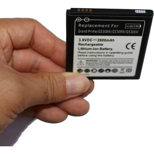 10pcs /lot 2800mAh Replacement Battery For Galaxy Grand Prime G5308W G5309W G530F G531H G5306 J5 J5000 J5008 J500H J500F J3 J320
