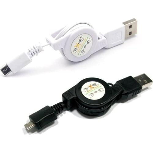 10pcs/Lot USB Data Sync Charger Retractable Micro USB Cable for SamSung LG Micro USB tablet and phone