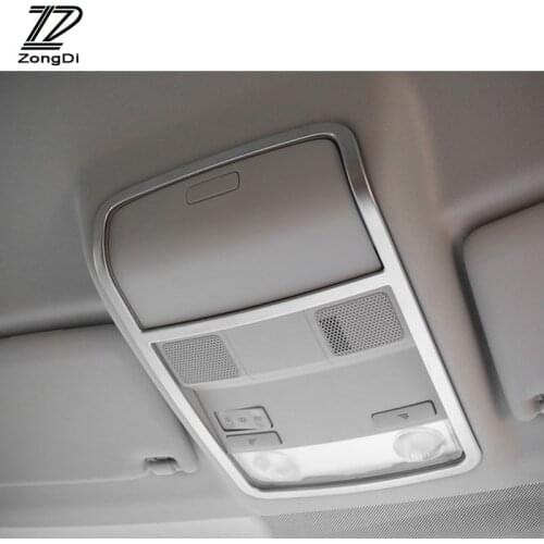 ZD Car Reading Lights Lamp Trim Covers For Volkswagen Tiguan Accessories For VW Tiguan 2010 2011 2012 2013 2014 2015 ABS Chrome