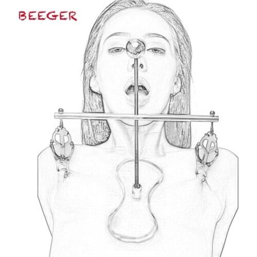 BEEGER Adjustable Butterfly Torture Nipple Clamps Breast Bondage Restraints Fetish Adult Sex Games BDSM Sex Toys For Couples