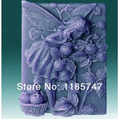 Free shipping beautiful flower firl shaped silicone soap mould decorative handmade soap silicone mould