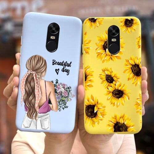 For Xiaomi Redmi Note 4 Case Note 4X Soft Silicone Stylish Flowers Phone Cases For Xiaomi Redmi Note 4X Note4 X Back Cover Coque