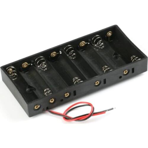 8XAA Battery Holder Power Battery Storage Case Box With Lead 8 Slots Container DIY Standard Battery Charging battery organizer