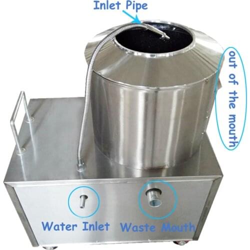 Electric Potato Peeling Machine 150-220 kg/h Potato Peeler With Cleaning Function High Efficiency Peeling Machine YQ-350