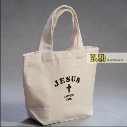 Christian Canvas bag Gift bag Bible bag Prayer Small Church