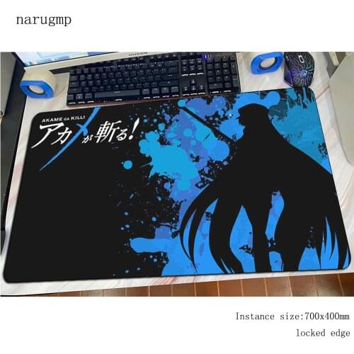 Akame ga kill mousepad gamer Kawaii gaming mouse pad large Natural Rubber notebook pc accessories laptop padmouse ergonomic mat