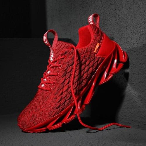 Large Size Summer Outdoor Mens Running Shoes Men Sneakers 2020 Red Sports Shoes Male Sport Shoes Man Basket Footwear GME-0006