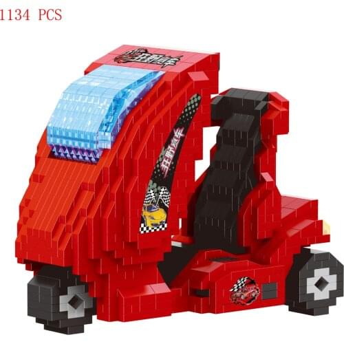 Hot creators simulation racing game Disneyland classic vehicles model bricks mini micro diamond build blocks toys for child gift