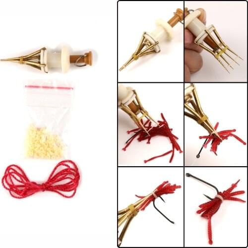 Maximumcatch Bloodworm Clip Bait Tool Earthworm clip made of copper 3 parts Fishing Tackle Gear