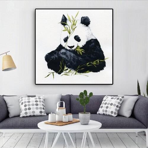 Cute Cartoon Posters And Prints Panda Animals Canvas Painting Nursery Baby Room Wall Art Picture For Living Room Kids Decoration