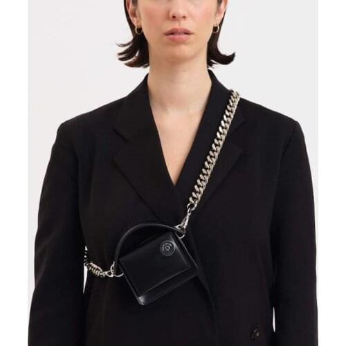 Super Mini Designer Crossbody Chest Bags For Women Thick Metal Chain Bag Cute Lipstick Shoulder Bags Super cool street Women Bag