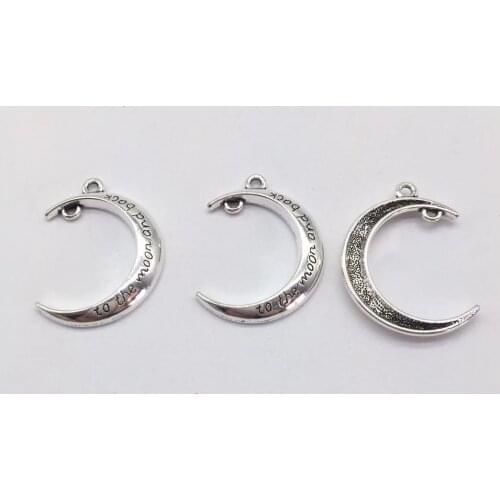 Fashion 10 pcs Meniscus moon pendants fit DIY handmade necklace bracelet charms Jewelry Making finding