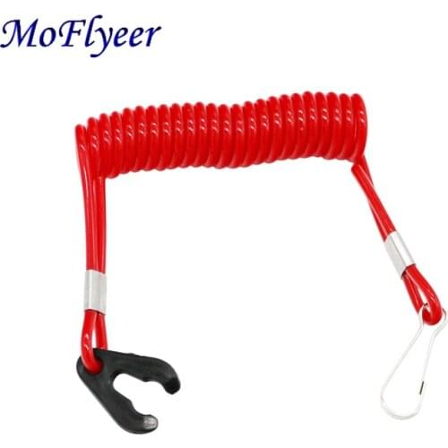 MoFlyeer Engine Ignition Emergency Kill Stop Switch Key Lanyard Rope Clip Hook For Yamaha