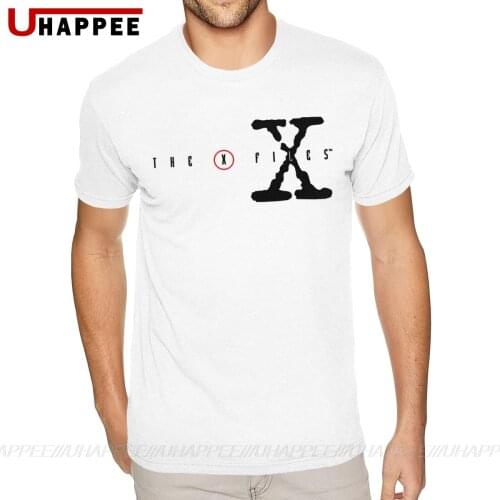 Wholesale X-Files Alien And UFO Tee Shirt Mens Custom Made Short Sleeve Soft Cotton O Neck T Shirts