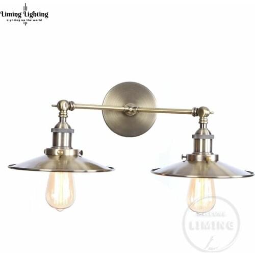Wall Sconces Vintage Wall Lamp E27 LED Bulb Loft Retro Wall Luminaire Lamps Fixture Antique Glass Industrial Wall Light