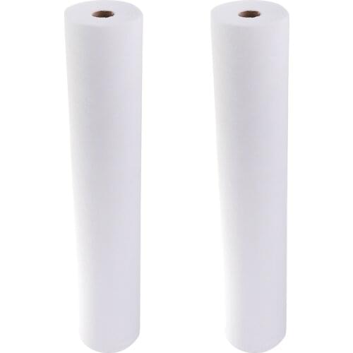 100 Sheets/2 Roll Non-Woven Headrest Paper Roll Spa Salon Massage Bed Table Cover Tattoo Supply- 50x70cm