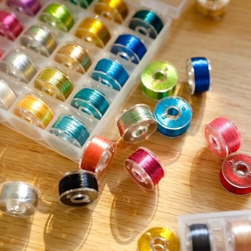 25 Colors Metallic Thread Gold and Silver Silk Embroidery Thread DIY Decor Hand Knitting Crafts Floss Sewing Thread YS-HJX