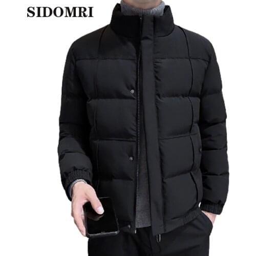 2020 new autumn winter mens cotton-padded clothes casual down jacket bread coat stand collar warm coat