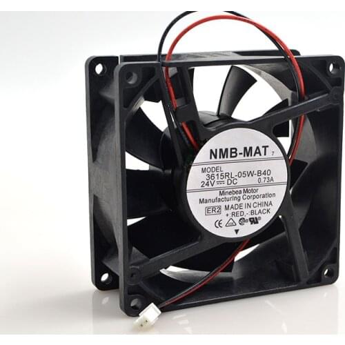 New original 3615RL-05W-B40 9038 9CM 24V 0.73A waterproof inverter fan