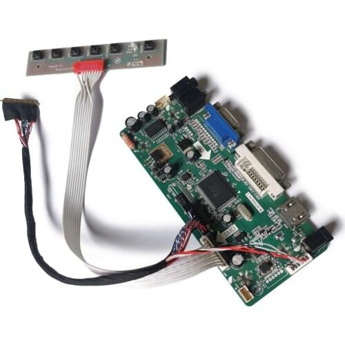 Fit HT101HD1/LP101WH1/LP101WH2 VGA DVI LVDS 60Hz WLED matrix 1366*768 40 Pin M.NT68676 monitor controller board DIY kit