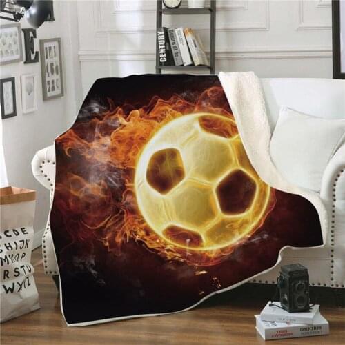 Bedclothes Sports Series Sherpa Fleece 3d Blanke Super Soft Cashmere Blanket Winter Home Plush Throw Blanket For Boy, Man Kids