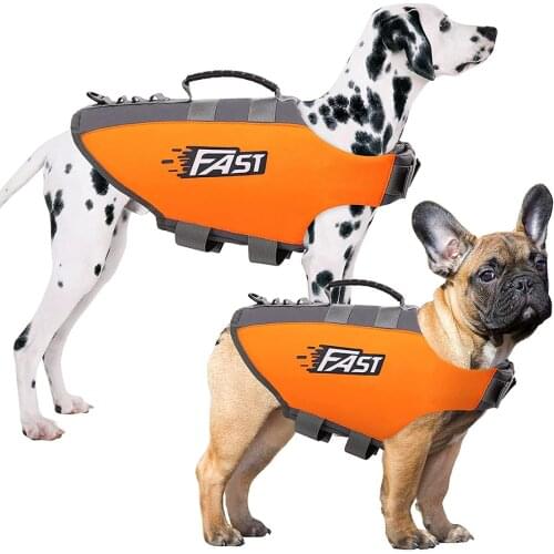 Dog Life Vest Outdoor Safety Pet Clothes Jacket Swimming Preserver Pets Dog Harness with Superior Buoyancy