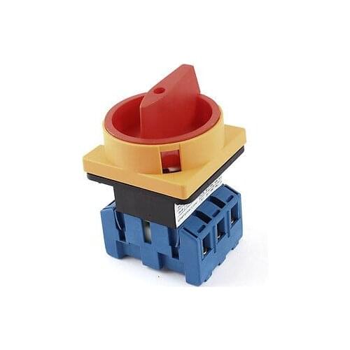 On/Off Position 6 Terminals Rotary Cam Changeover Switch AC 600V 40A