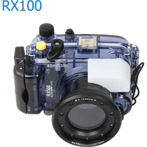Waterproof Case for Sony RX100 Mark I Photography Underwater 40m Protective Housing Scuba Diving Equipment Camera Accessory