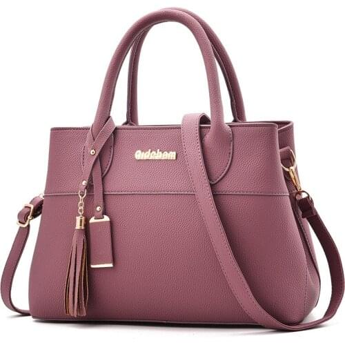 Womens bag 2020 new shoulder bag PU leather handbag women shoulder messenger bag personality mom bag middle-aged women bag