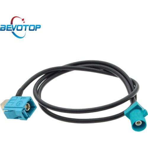 1PCS Fakra Z Male to Fakra Z Female 90 Degree Jack Car Navigation GPS Antenna Adapter Extension Cable RG174 RF Coaxial Pigtail