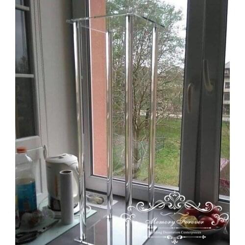 10PCS wedding display rack clear flower stand centerpiece vase for table decoration clear floral vases