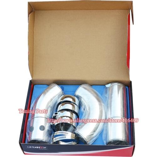 Free shipping 3Inch Auto Air Filter System Cold Air Intake Pipes Aluminum Pipe Kits