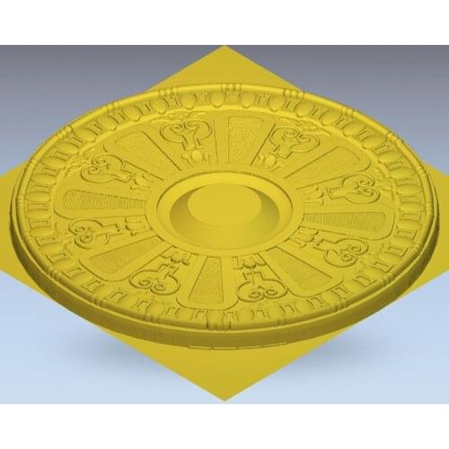 3d model relief for cnc in STL file format rosette_8