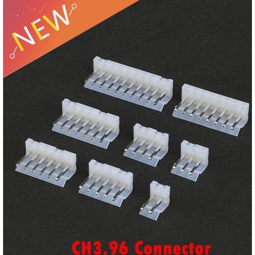 50Pcs/lot Connector CH3.96 3.96 Top Entry Pitch:3.96MM 180 degree Pin Header Molex 3.96 2A 3A 4A 5A 6A 7A 8A 9A 10A