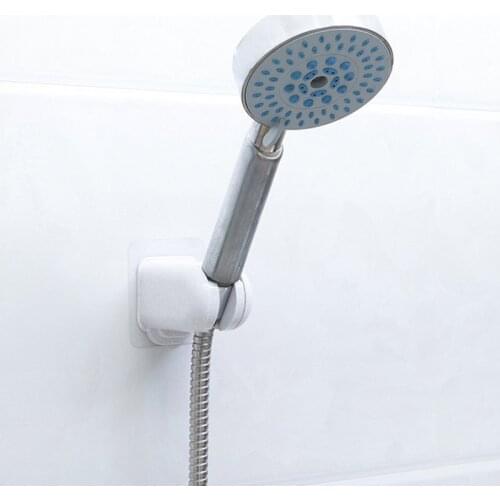 Seamless Sticker Bathroom Shower Rack Adjustable Shower Nozzle Fixing Bracket Paste Shower Rack For Bathroom Shower Accessories