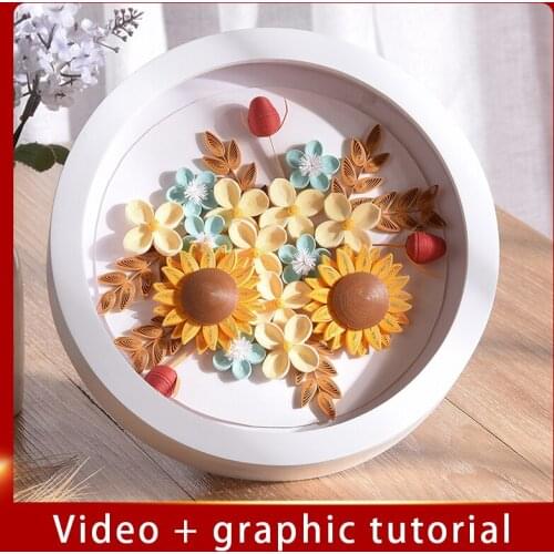 Paper Quilling color DIY decoupage Supplies Handmade Vintage decoration craft origami paper art gift quilling tools Material Kit