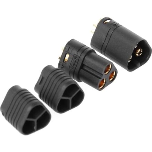 D5QF 1 Pair MT60 3.5mm 3 Bullet Connector Plug Male & Female For RC ESC to Motor