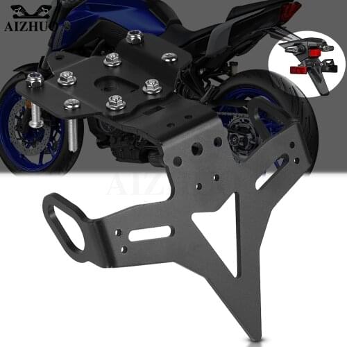 MT07 Motorcycle License Number Plate Holder Fender Mount Bracket Bracket FOR YAMAHA MT-07 FZ07 FZ-07 Tail Tidy 2013-2020 2019