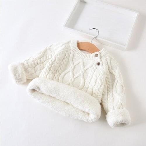 Kids boys sweater 2019 winter thick warm kids jumper age for 1 - 12 yrs baby boy girls sweater spring long sleeve knitwear tops