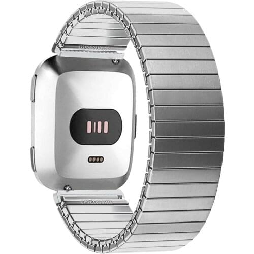 Elastic Watch Band for Fitbit Versa3/Sense 20mm Bracelet Band for Fitbit Versa2 Band 22mm Expansion Stainless Steel Bracelet