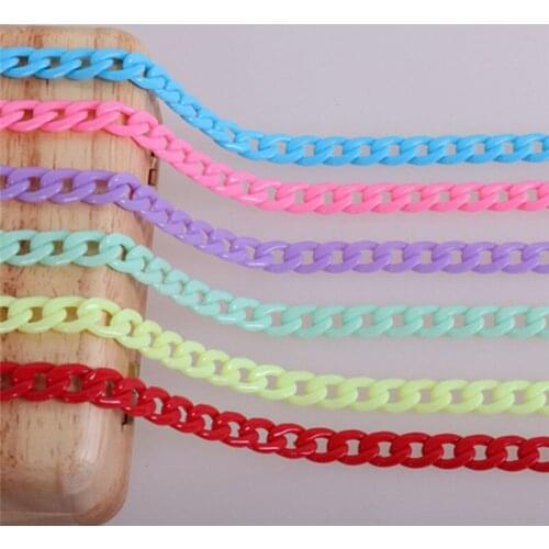 Imixlot Trendy Delicate 70cm Acrylic Eyeglass Chain Anti-slip Eyewear Cord Holder Neck Strap Reading Glasses Rope 5 Colors