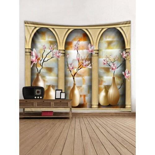 Chinese mural decoration printing tapestry scene decoration cloth factory direct sales can be customized size