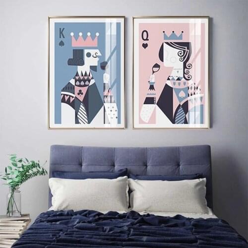 Creative Geometry Arabian Toast Canvas Painting Abstract Characters Art Wall Picture Prints Bedroom Living Room Home Decor Art